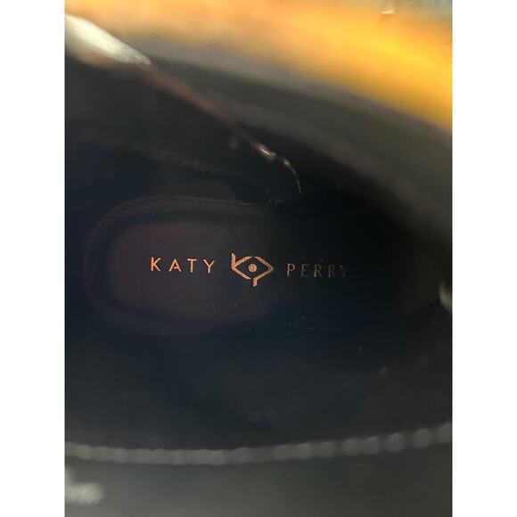 Katy Perry Geminni Mustard Print Zip up Block Heel Ankle Bootie-6.5-NIB - Picture 10 of 10